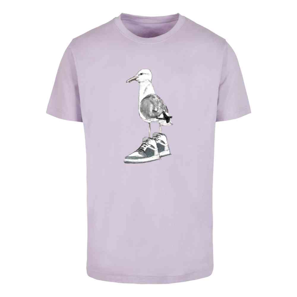 Mister Tee - Seagull Sneakers Heren Tshirt - Lila